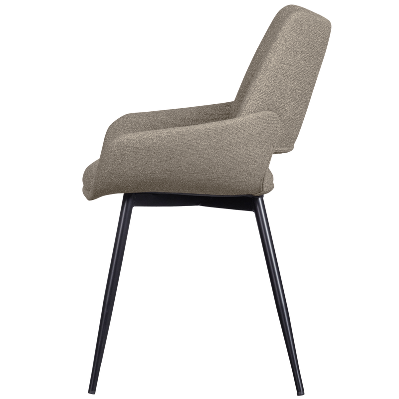 WOOOD Parade Matstol i Melangetextil Sand 2 st