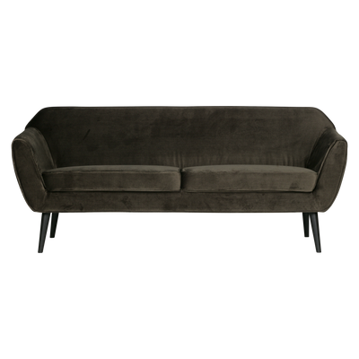WOOOD Rocco Soffa 187 cm Sammet Varmgrön