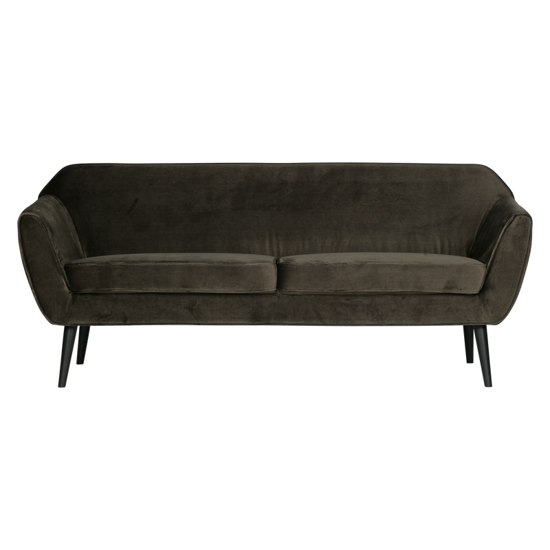 WOOOD Rocco Soffa 187 cm Sammet Varmgrön