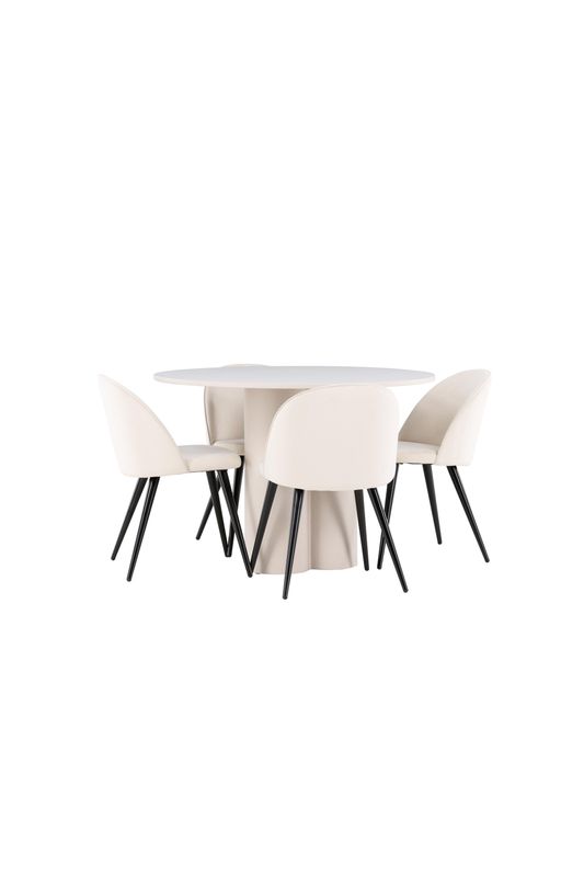 Venture Home Olivia Matbord med Velvet Matstol