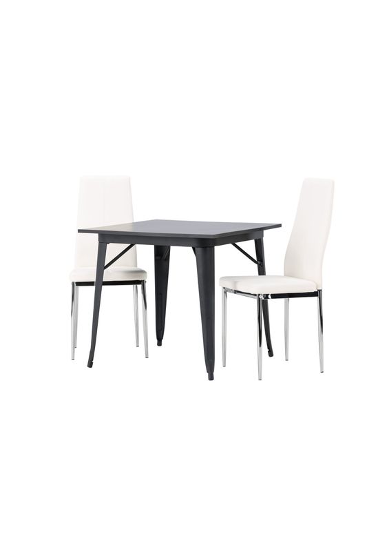 Venture Home Matgrupp Tempe med stolarna Pastill