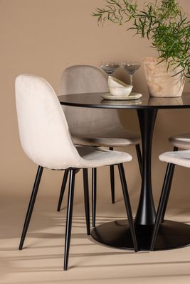 Venture Home Matgrupp Glade med 4st Matstolar Polar