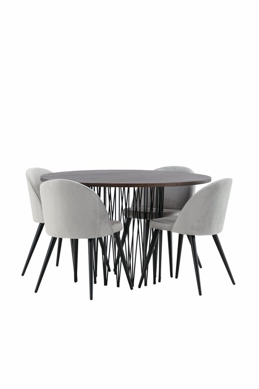 Venture Home Stone Rund Matgrupp