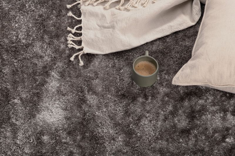 Venture Home Mattis Rund Matta - Grå