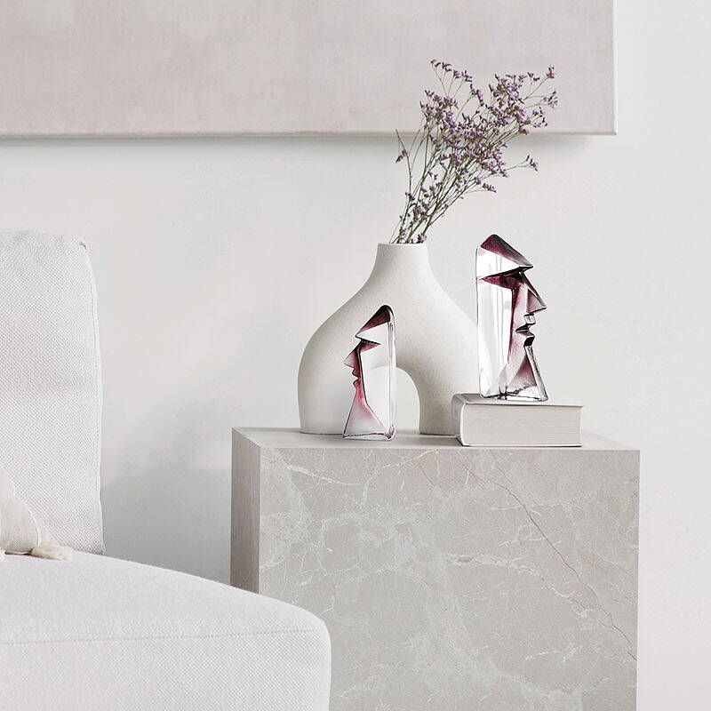 Målerås Masqulin Lila Kristallskulptur