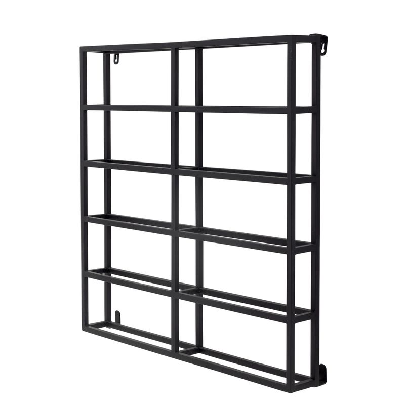 Bloomingville Magne Vinställ, Svart Metall