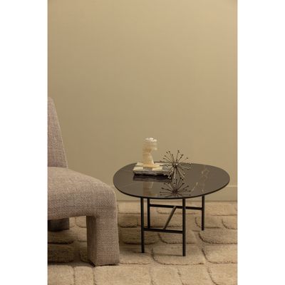 WOOOD Vajen Soffbord med Svart Marmorlook 80x60 cm