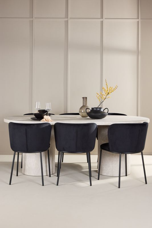 Venture Home Matbord Narvik med Edina Stol