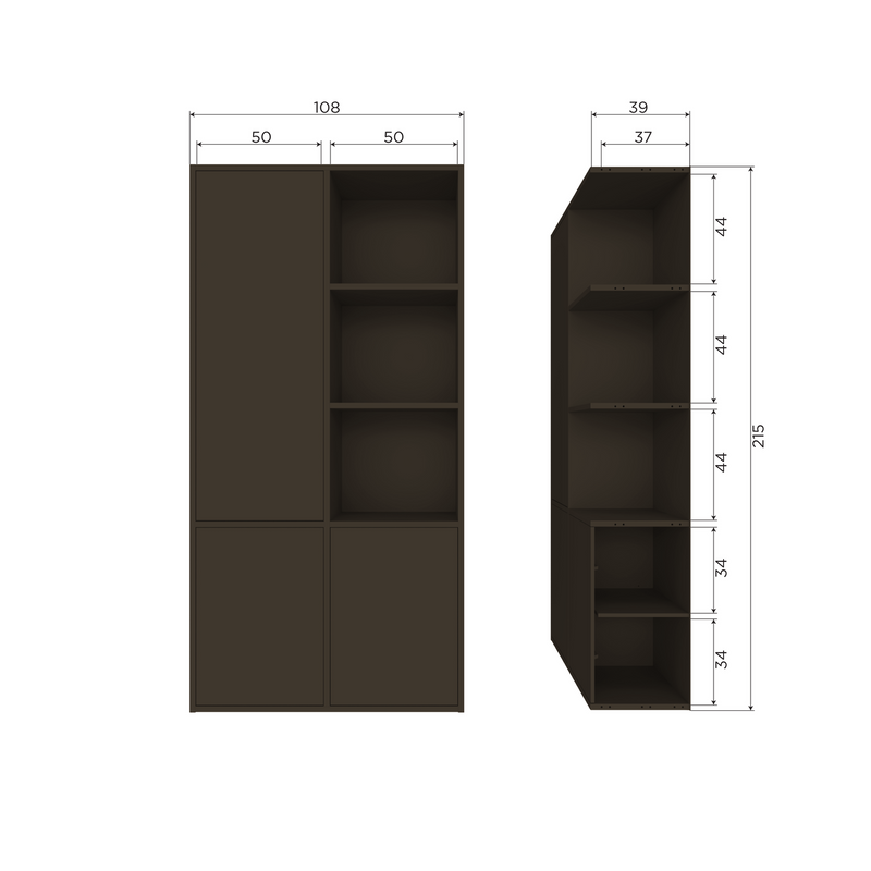 WOOOD Meggy Förvaringsskåp Vänster 108 cm Furu