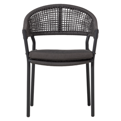 WOOOD Rilo Trädgårdsstol i Aluminium, Brun, 6 st