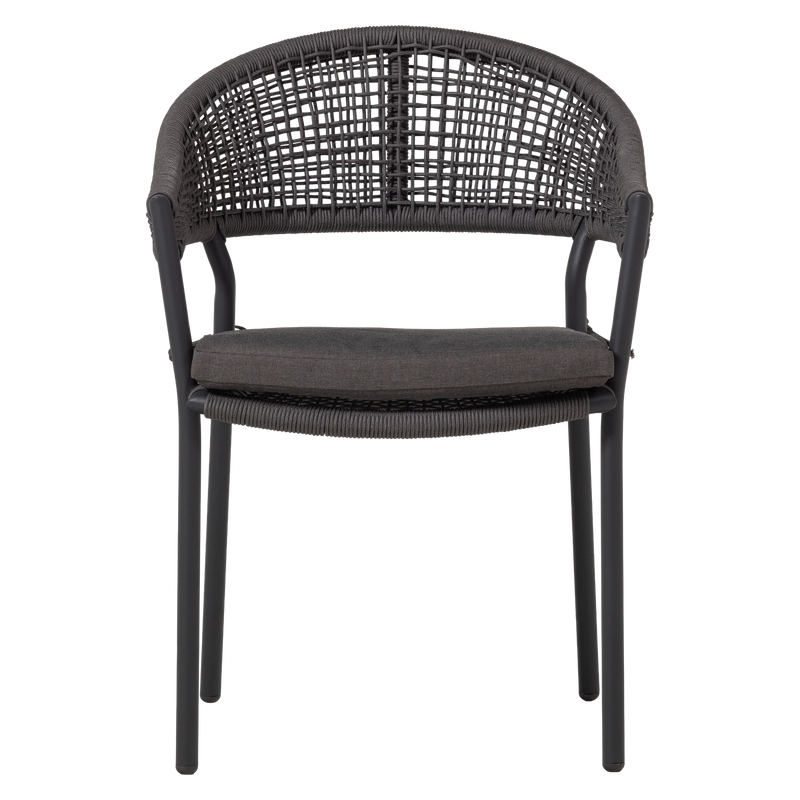 WOOOD Rilo Trädgårdsstol i Aluminium, Brun, 6 st