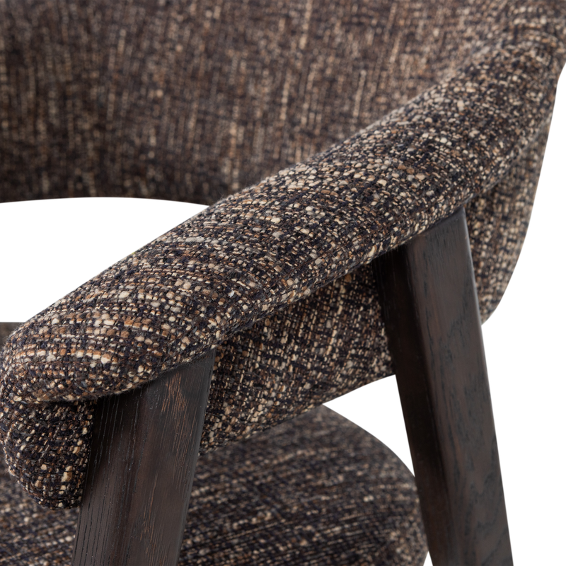 WOOOD Tunar Matstol med Armstöd Mörkbrun [FSC] 2 st