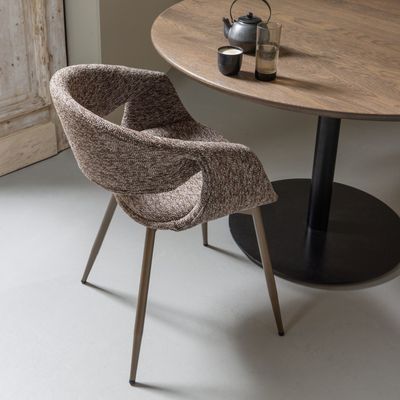 WOOOD Yossi Matstol i Brun med Kopparben, 2 st