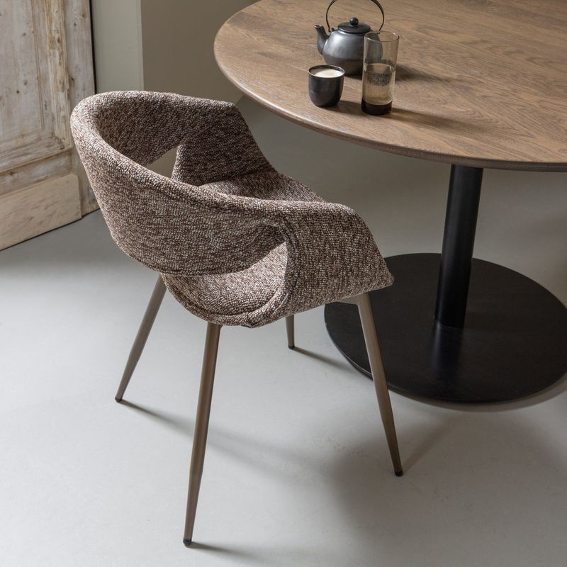 WOOOD Yossi Matstol i Brun med Kopparben, 2 st