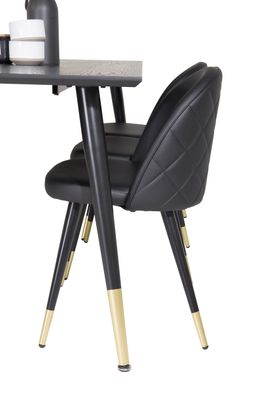 Venture Home Matgrupp Dipp med stolar Velvet