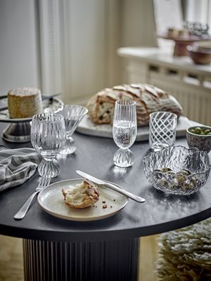 Bloomingville Taupe Tallrik, Grå, Stengods - 12-pack
