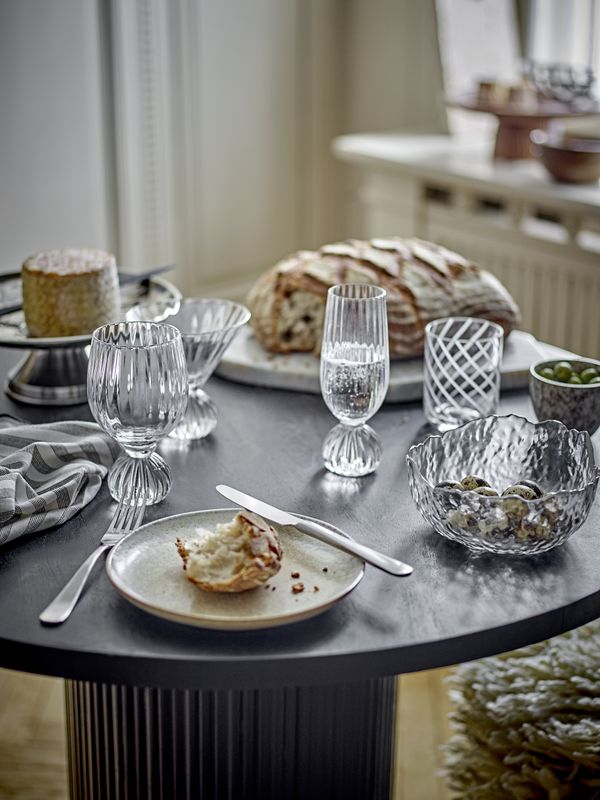 Bloomingville Taupe Tallrik, Grå, Stengods - 12-pack