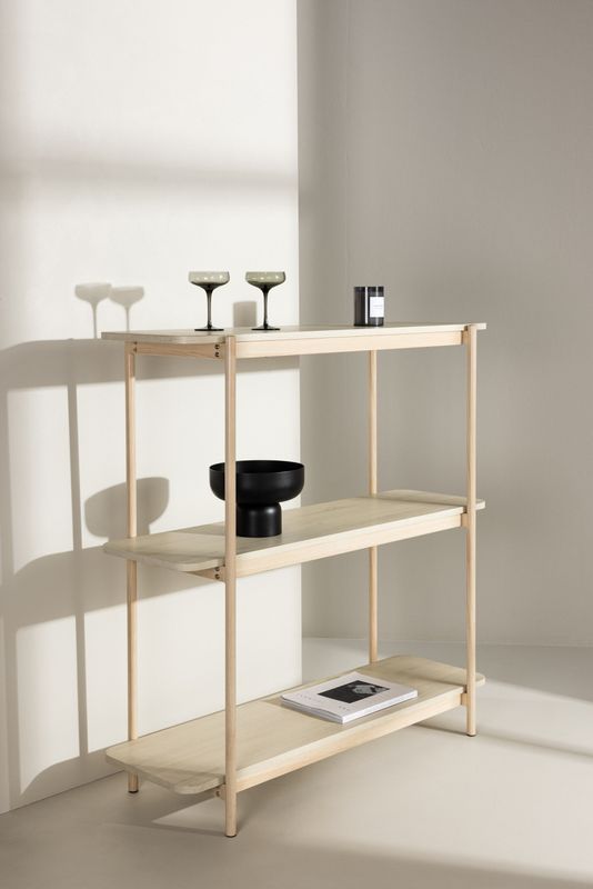 Vind Collection Heim Avlastningsbord i Vit-Putsat Trä