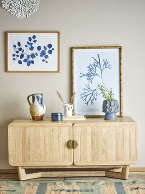 Bloomingville Serrone Skåp i Naturfärgat Gummiträ