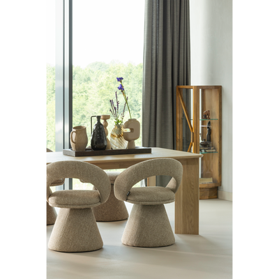 WOOOD Winter Svängbar Matstol i Naturlig Melange