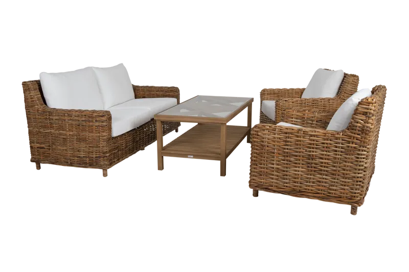 Brafab Rossvik Rottingfåtölj Natur/Vit