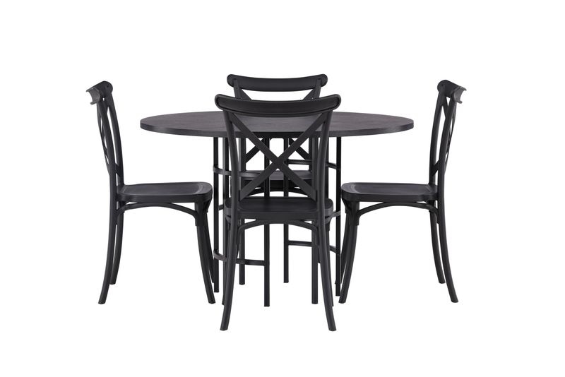 Venture Home Matgrupp Copenhagen med 4 Matstolar Crosett