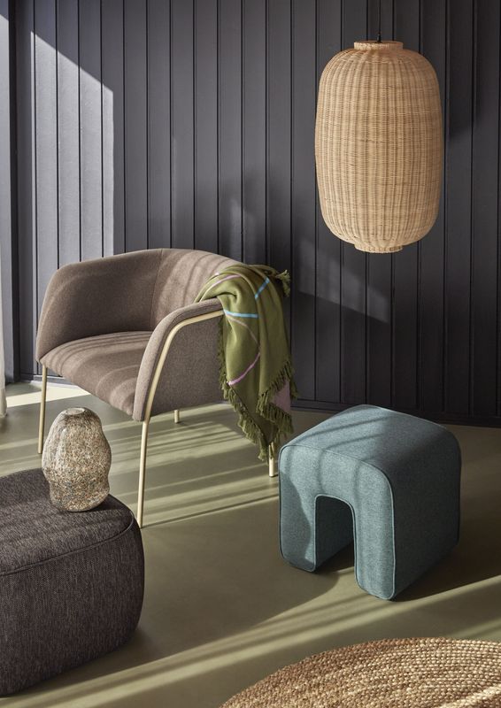 Hübsch Eyrie Loungestol brun