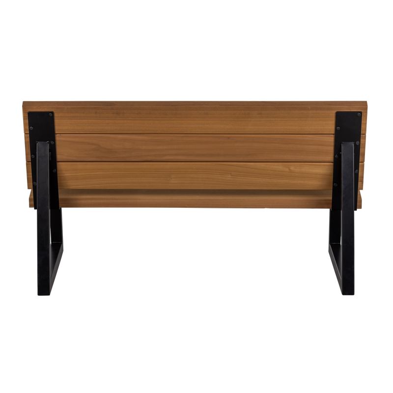 WOOOD Banco Trädgårdsbänk i Ayous Trä och Metall