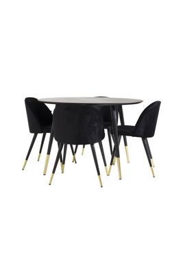 Venture Home Matgrupp Dipp med stolarna Velvet