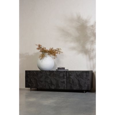 WOOOD COUNTER TV-bänk i Mango - Svart