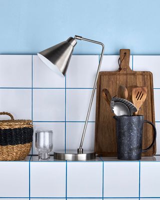 House Doctor Game Bordslampa - Borstat Silverfärg