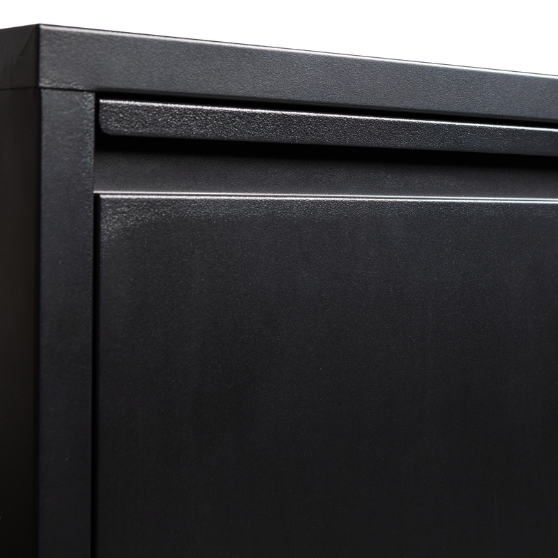 WOOOD SABINE 3-facks Skoskåp i Svart Metall