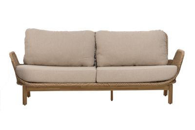 Brafab Lily 2,5-sits soffa Twist straw / Plush wheat / teak