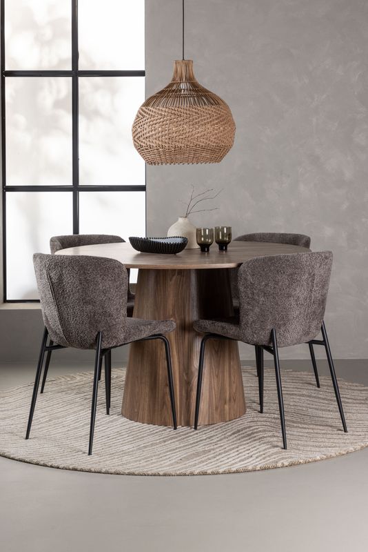 Venture Home Matgrupp Lanzo med stolarna Modesto