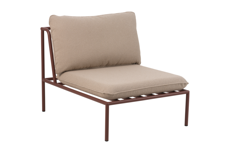 Brafab Collier Mittdel Zin Röd / Teddy Beige