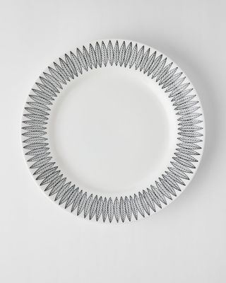 Gustavsberg SALIX SVART, Tallrik 28 cm m bräm