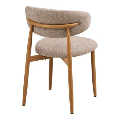 House Nordic Levanto Matstol Sand / Naturell 2-pack