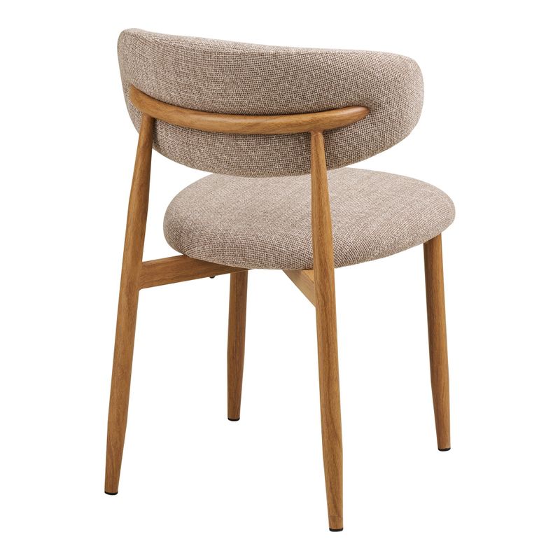 House Nordic Levanto Matstol Sand / Naturell 2-pack