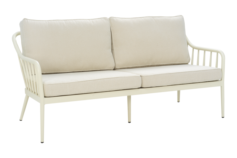 Brafab Coleville 3-sits soffa Pearl white / Dot beige