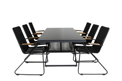 Venture Home Dallas, Bois Matgrupp Svart