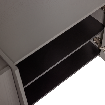 WOOOD BROCK TV-bänk 102 cm Askfanér Varmgrå