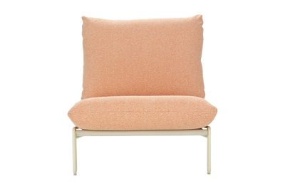 Brafab Blixt fåtölj Pearl White/Teddy Orange