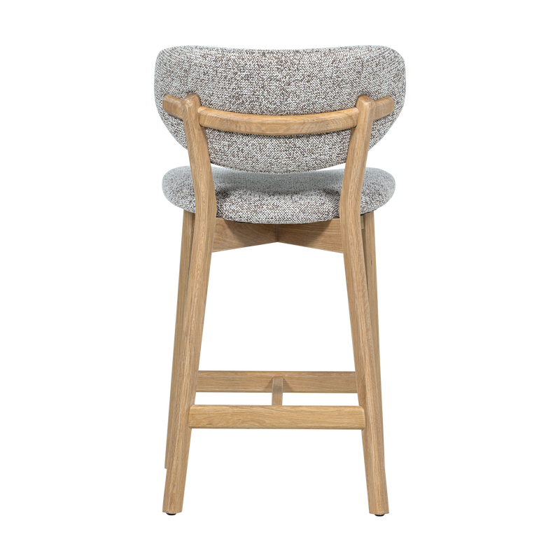 WOOOD UDAR Barstol Natur med Träram