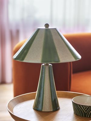 Bloomingville Olive Bordslampa, Multi, Stengods, Ø29xH35 cm