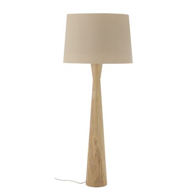 Bloomingville Leonor Golvlampa, Natur, Gummiträ, Ø45xH130 cm