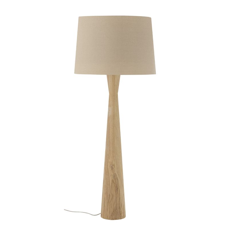 Bloomingville Leonor Golvlampa, Natur, Gummiträ, Ø45xH130 cm