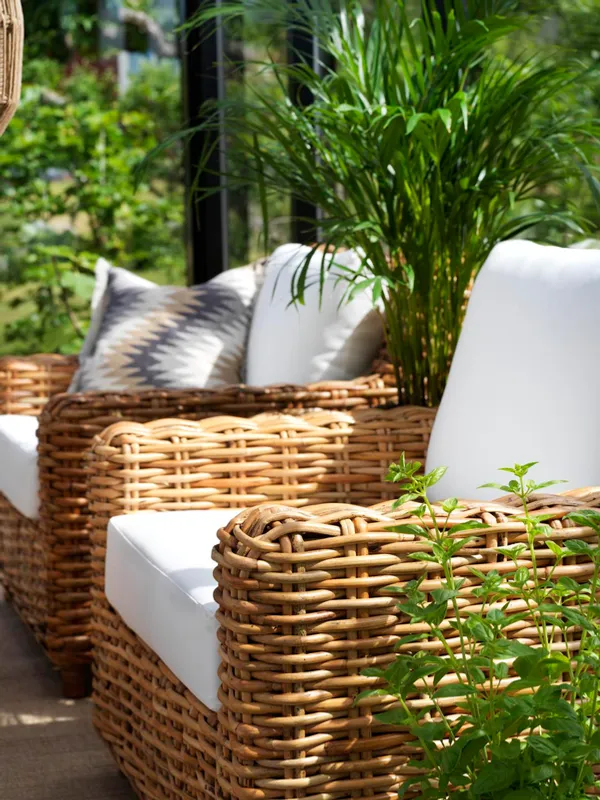 Brafab Rossvik Rottingfåtölj Natur/Vit