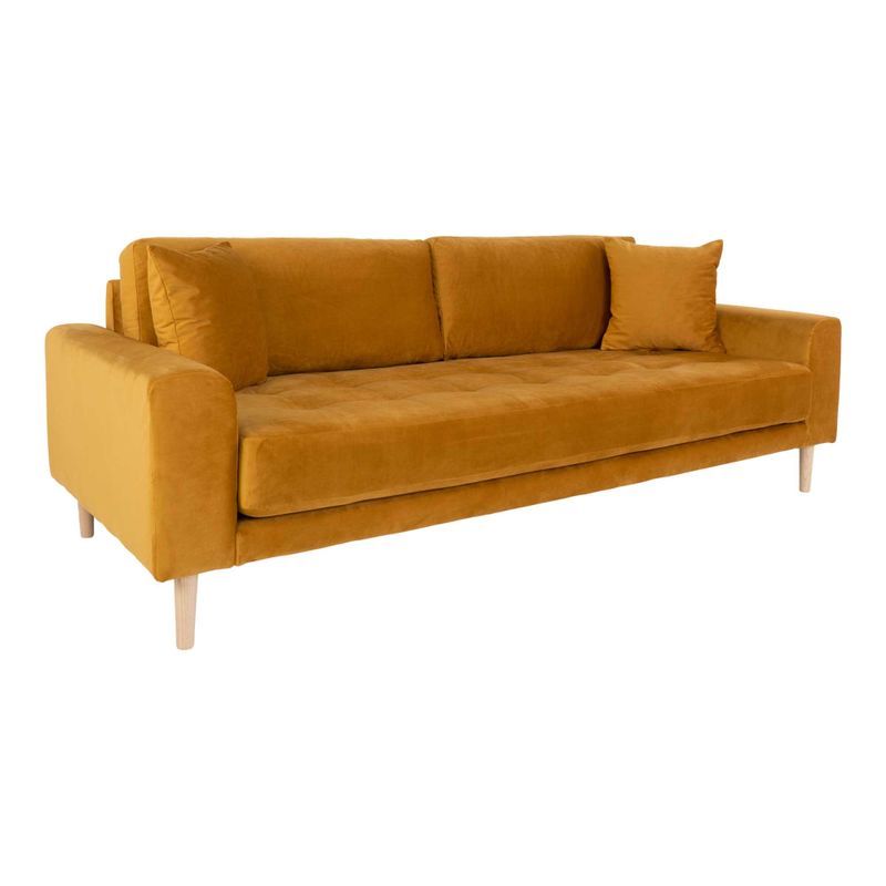 House Nordic Lido 3-sits soffa Senapsgul