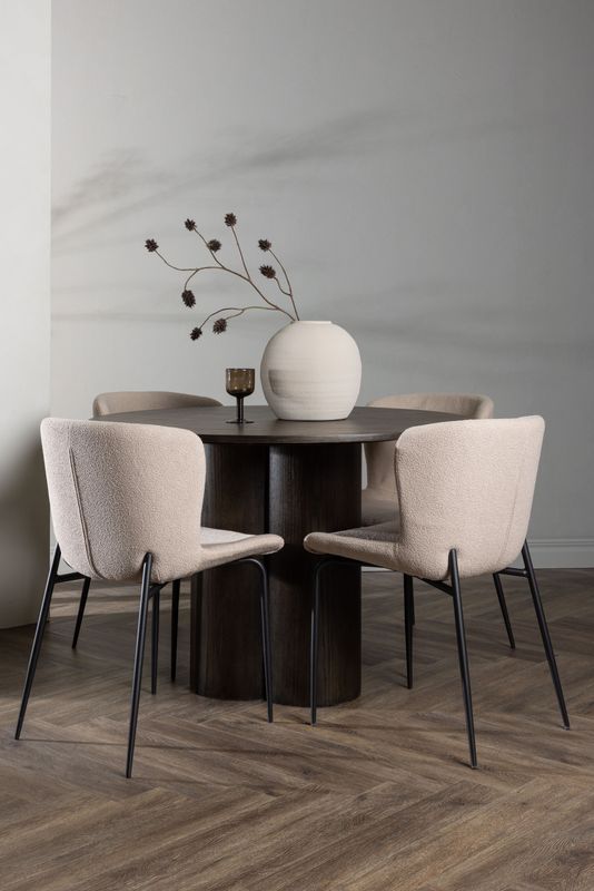 Venture Home Matgrupp Olivia med 4st matstolar Modesto