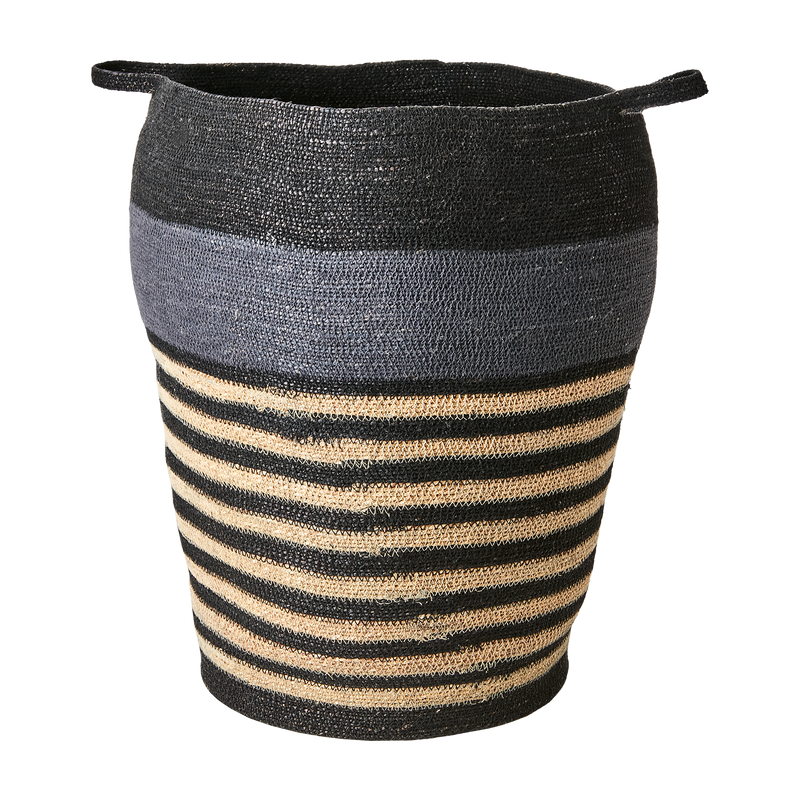 Affari of Sweden MADIBA Korg, set om 2, Grå/svart/natur